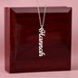 montana name neclace down