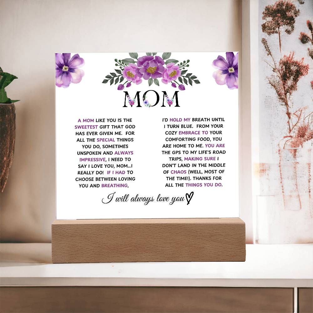 mom acrylic