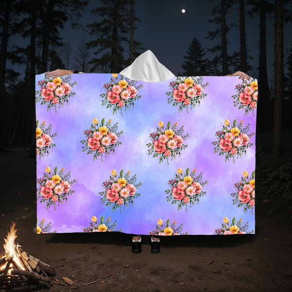 Hooded Sherpa Fleece Blanket