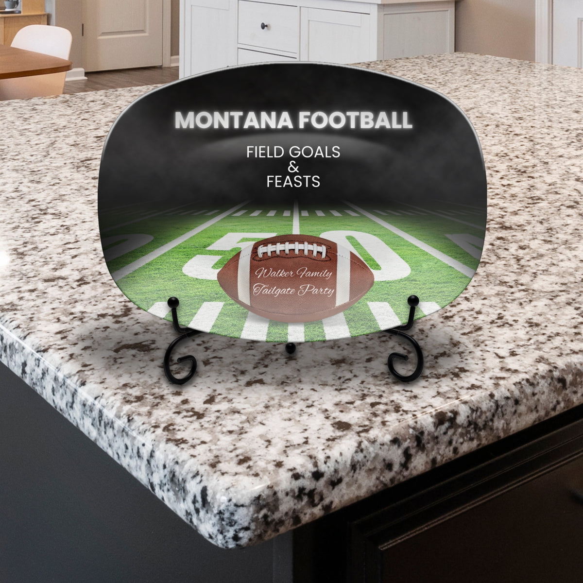 Montana Football Platter – Personalized for Game Day Fun