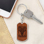 Dog Tag with Swivel Keychain wild west