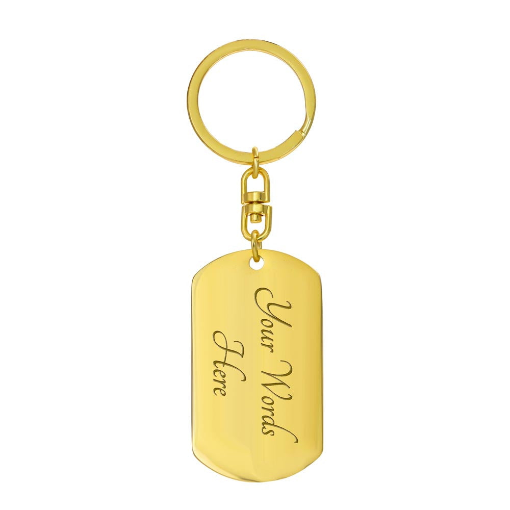 Dog Tag with Swivel Keychain wild west