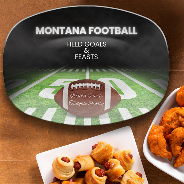 Montana Football Platter – Personalized for Game Day Fun