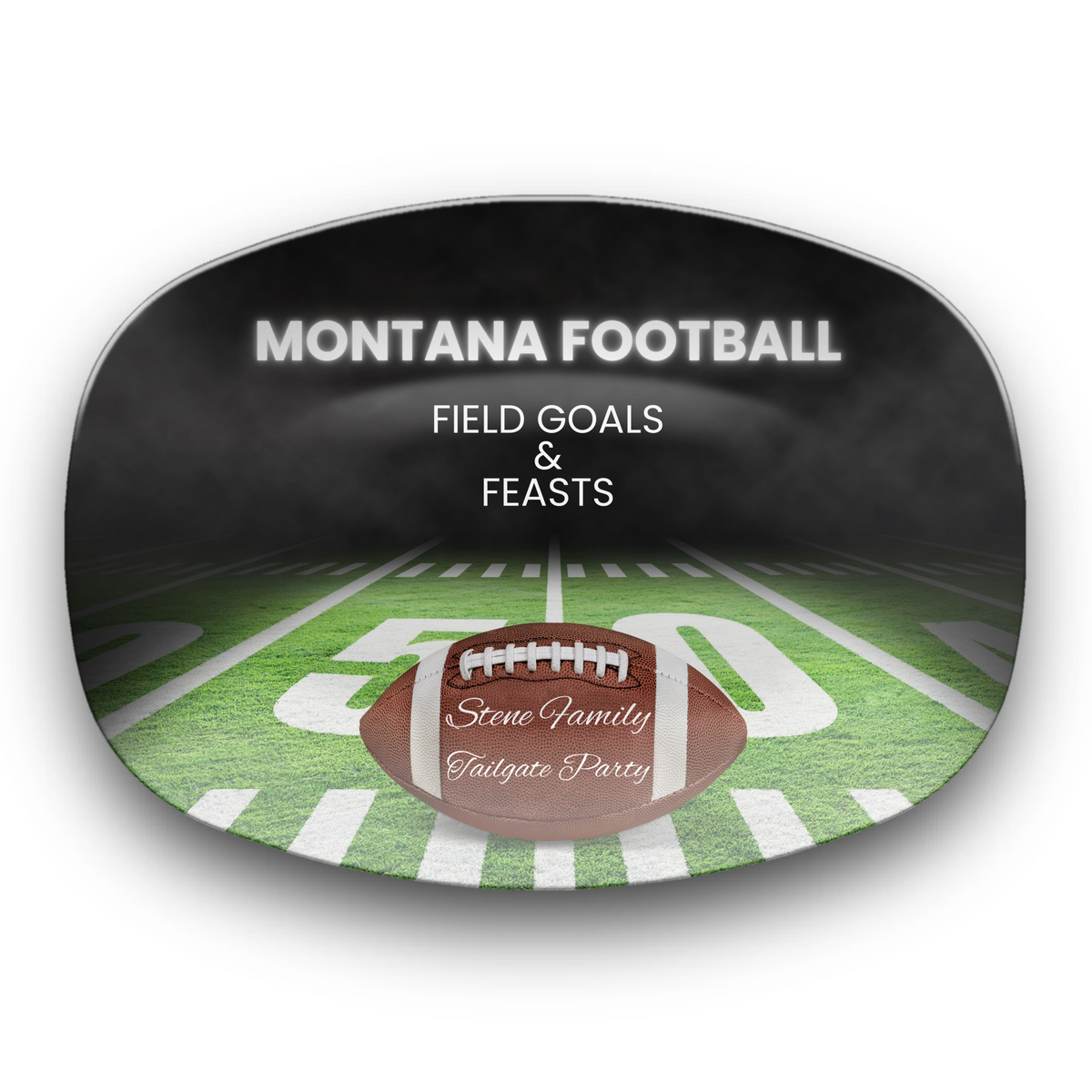 Montana Football Platter – Personalized for Game Day Fun