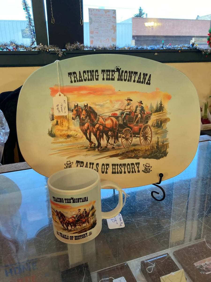 Montana Trails Platter – Stagecoach Design