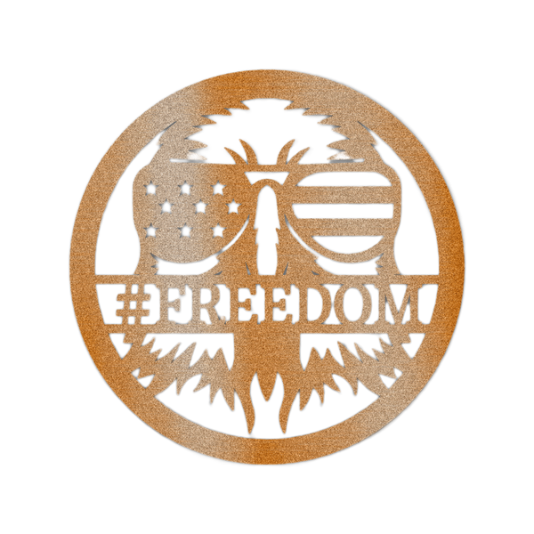 American Eagle Monogram - Steel Sign