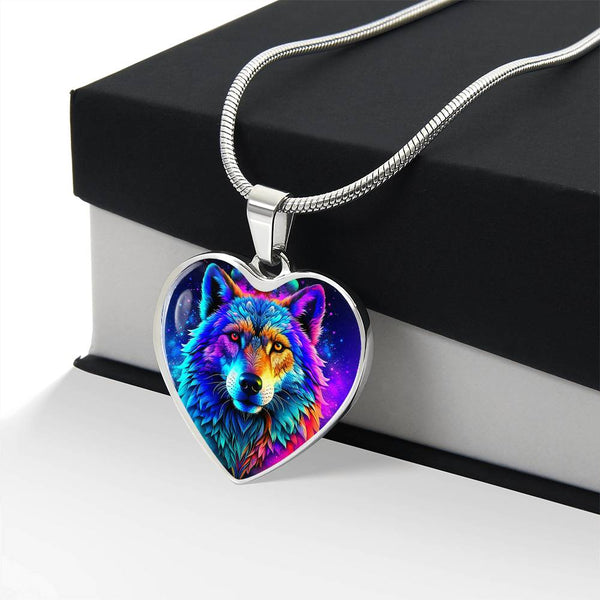 wolf heart necklace