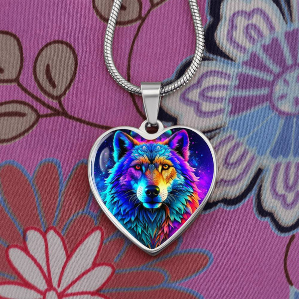 wolf heart necklace