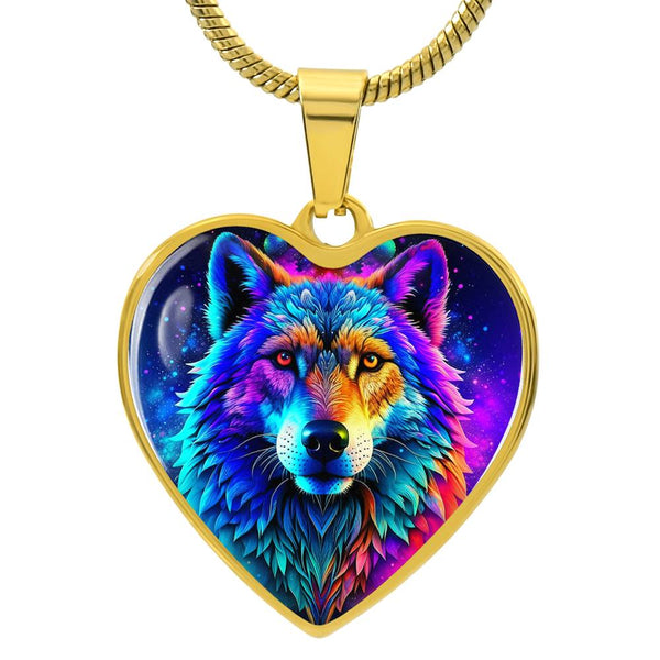 wolf heart necklace
