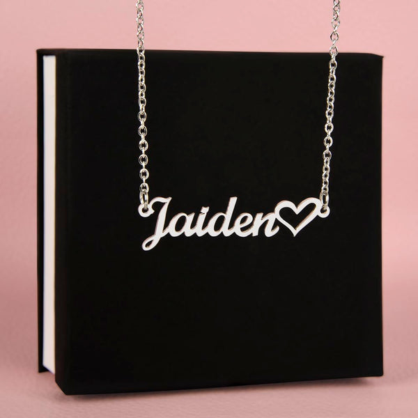Montana Heart-Inspired Wife Necklace with Custom Name & Loving Message Card