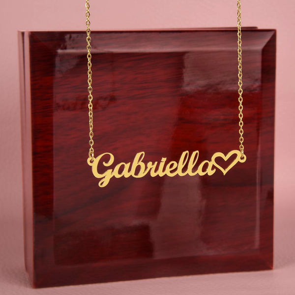 Montana Heart-Inspired Wife Necklace with Custom Name & Loving Message Card