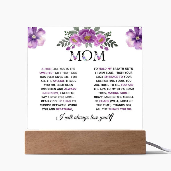 mom acrylic
