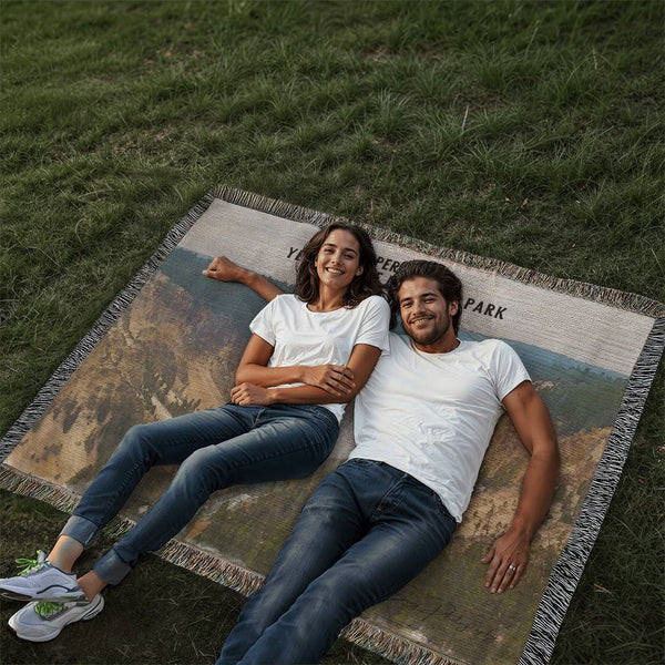 upper falls woven blanket 60x50