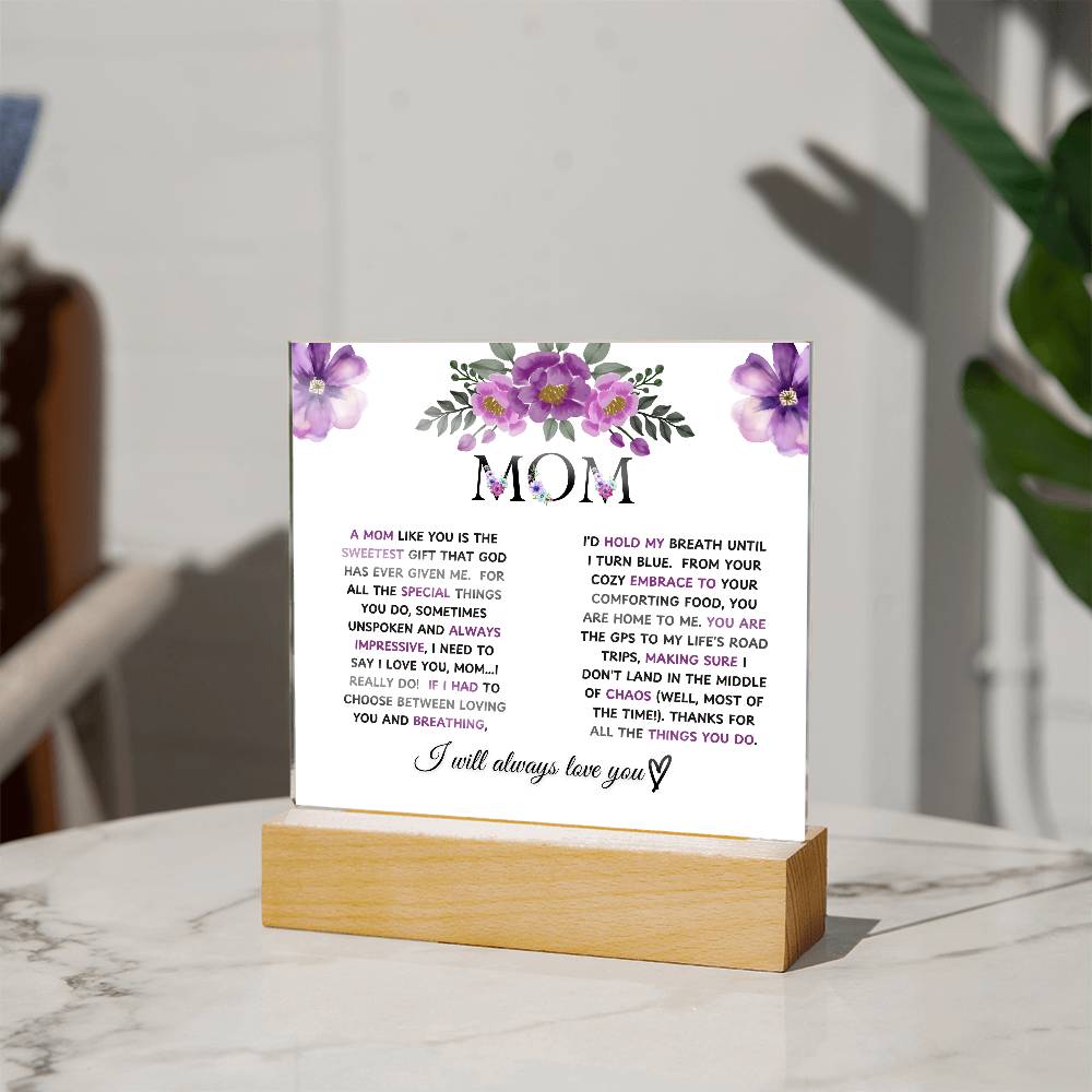 mom acrylic