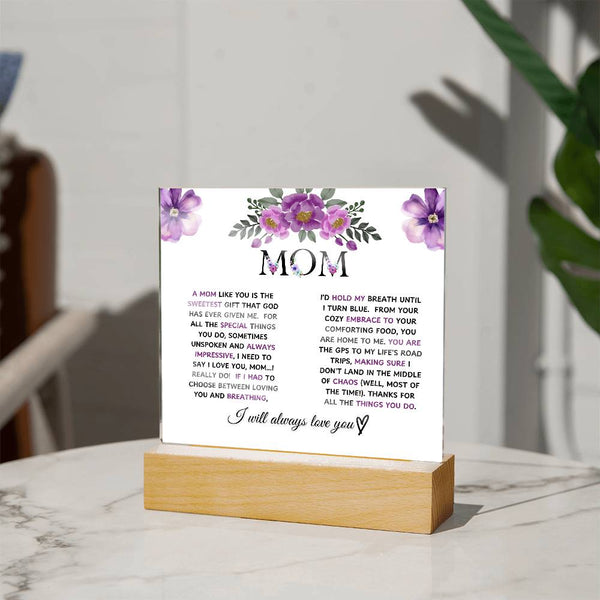 mom acrylic