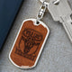  Dog Tag with Swivel Keychain (Steel)