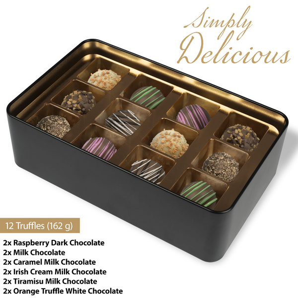 Keepsake Tin of 12 Handmade Chocolates