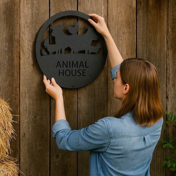 Personalized Animal House Steel Sign